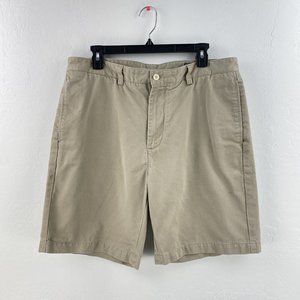 Vineyard Vines Shorts Club Short Men’s Size 35 Chino Cotton Tan 9”‎ Inseam